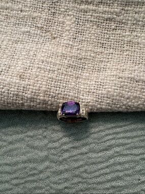 Women's Purple Gemstone Sterling Silver Ring